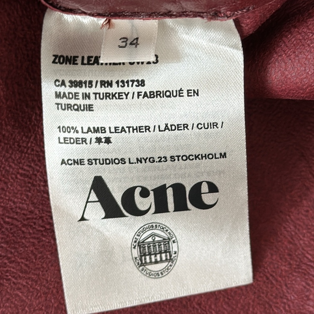 ACNE Studios Rare Runway Lamb Leather Split Open Back Top - Picture 8 of 10